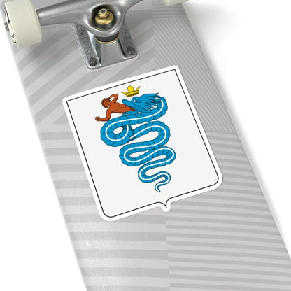 Coat of arms of the House of Visconti 1395 (Italy) (Coat of Arms) STICKER Vinyl Kiss-Cut Decal - The Sticker Space