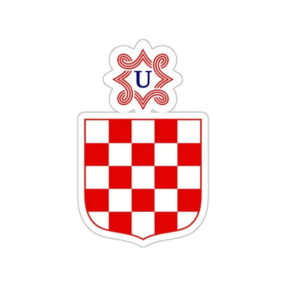 Coat of arms of the Independent State of Croatia STICKER Vinyl Die-Cut Decal - The Sticker Space