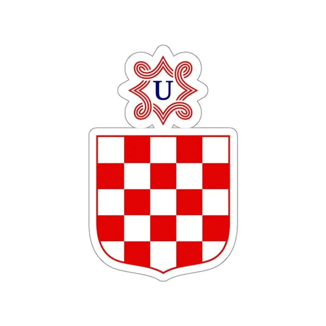 Coat of arms of the Independent State of Croatia STICKER Vinyl Die-Cut Decal - The Sticker Space