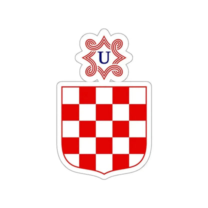 Coat of arms of the Independent State of Croatia STICKER Vinyl Die-Cut Decal - The Sticker Space