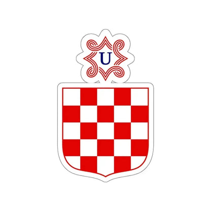 Coat of arms of the Independent State of Croatia STICKER Vinyl Die-Cut Decal - The Sticker Space