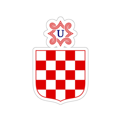 Coat of arms of the Independent State of Croatia STICKER Vinyl Die-Cut Decal-White-The Sticker Space