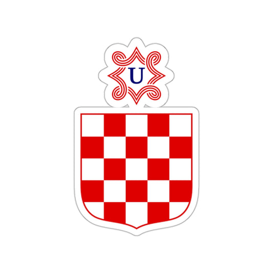 Coat of arms of the Independent State of Croatia STICKER Vinyl Die-Cut Decal-White-The Sticker Space