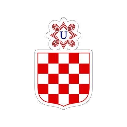 Coat of arms of the Independent State of Croatia STICKER Vinyl Die-Cut Decal-White-The Sticker Space