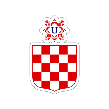 Coat of arms of the Independent State of Croatia STICKER Vinyl Die-Cut Decal-White-The Sticker Space