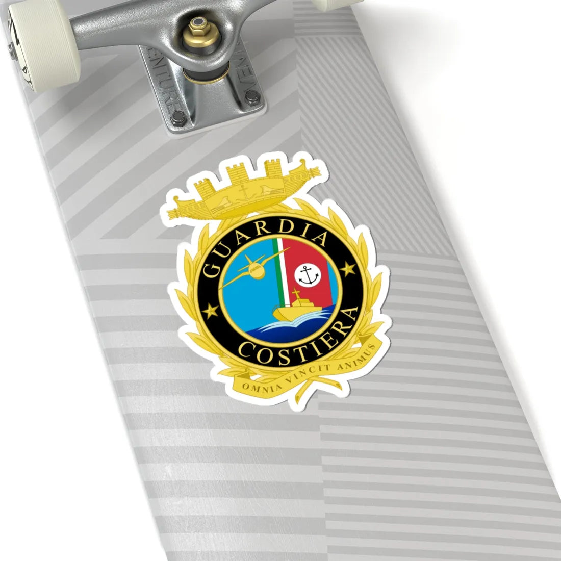 Coat of arms of the Italian Coast Guard (Italy) (Coat of Arms) STICKER Vinyl Kiss-Cut Decal - The Sticker Space