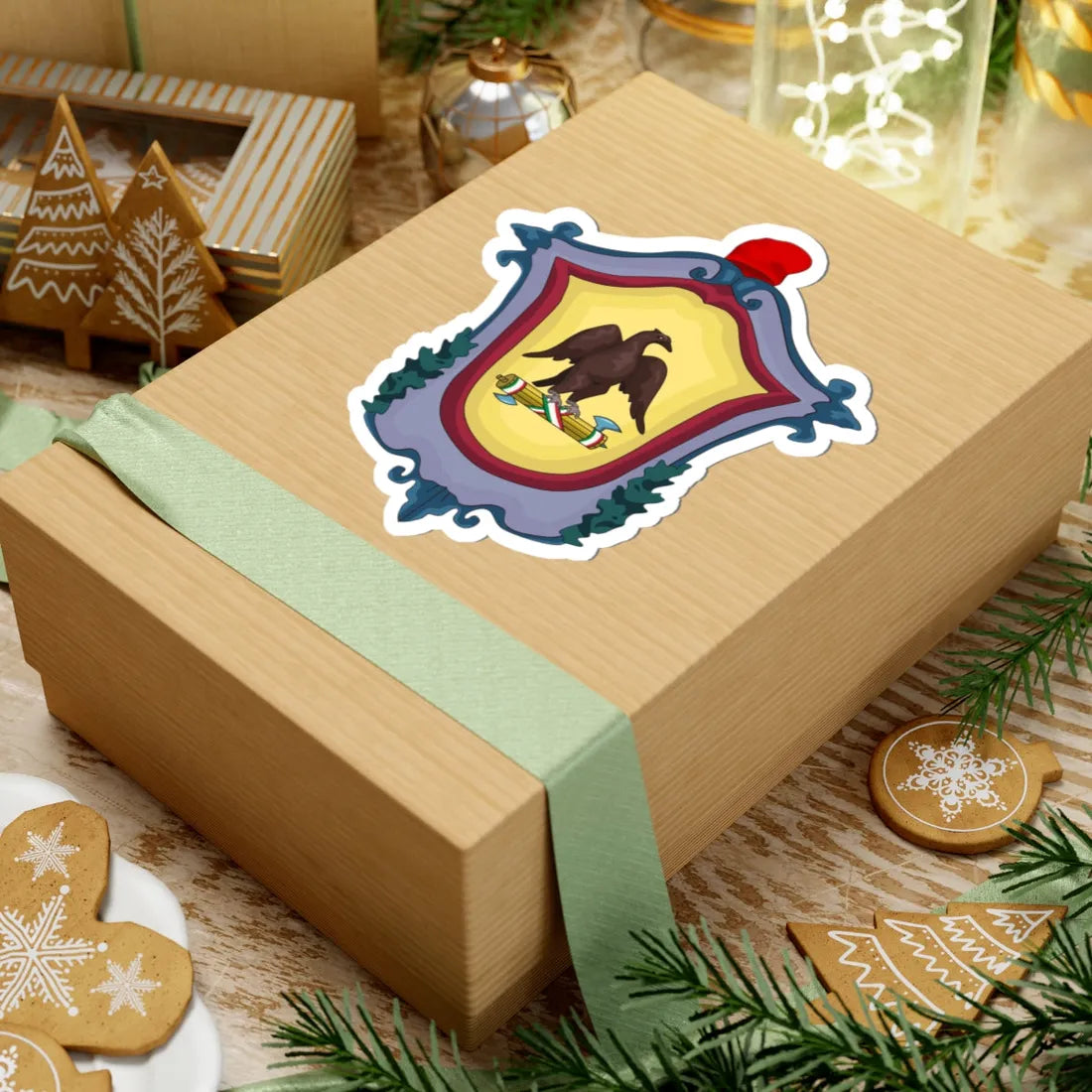 Coat of arms of the Italian United Provinces (Italy) (Coat of Arms) STICKER Vinyl Kiss-Cut Decal - The Sticker Space