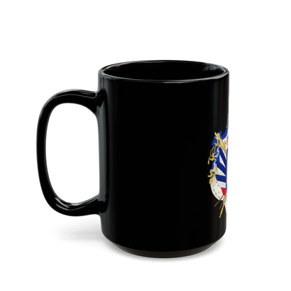 Coat of Arms of the July Monarchy (1831-48) - Black Coffee Mug-The Sticker Space