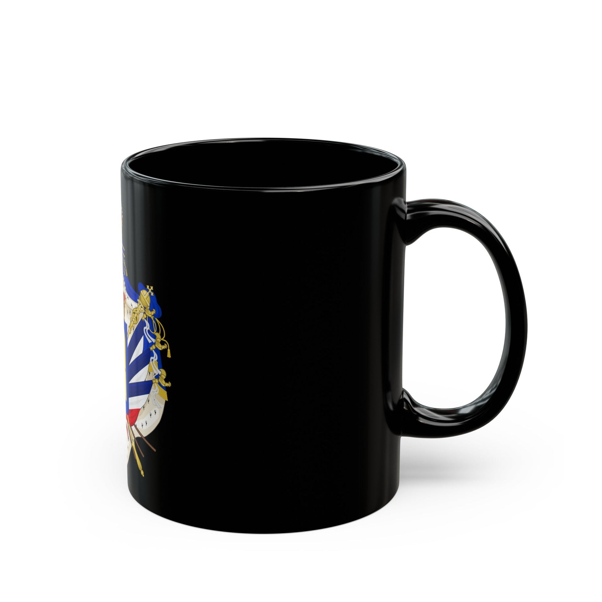 Coat of Arms of the July Monarchy (1831-48) - Black Coffee Mug-The Sticker Space