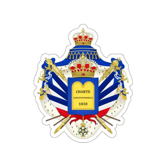 Coat of Arms of the July Monarchy (1831-48) STICKER Vinyl Die-Cut Decal 2 Inch - The Sticker Space