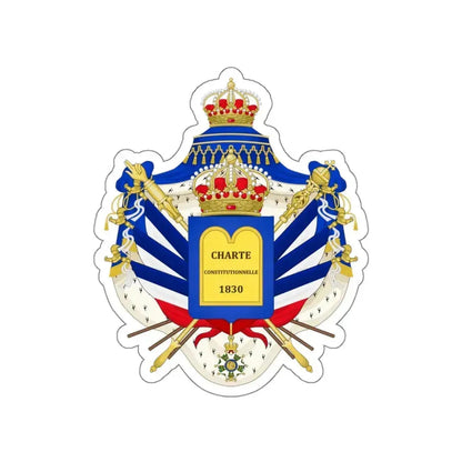 Coat of Arms of the July Monarchy (1831-48) STICKER Vinyl Die-Cut Decal 6 Inch - The Sticker Space