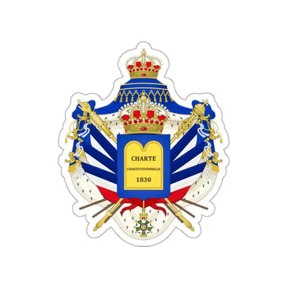 Coat of Arms of the July Monarchy (1831-48) STICKER Vinyl Die-Cut Decal - The Sticker Space