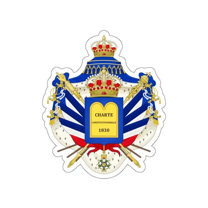 Coat of Arms of the July Monarchy (1831-48) STICKER Vinyl Die-Cut Decal - The Sticker Space