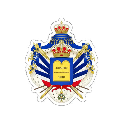 Coat of Arms of the July Monarchy (1831-48) STICKER Vinyl Die-Cut Decal - The Sticker Space