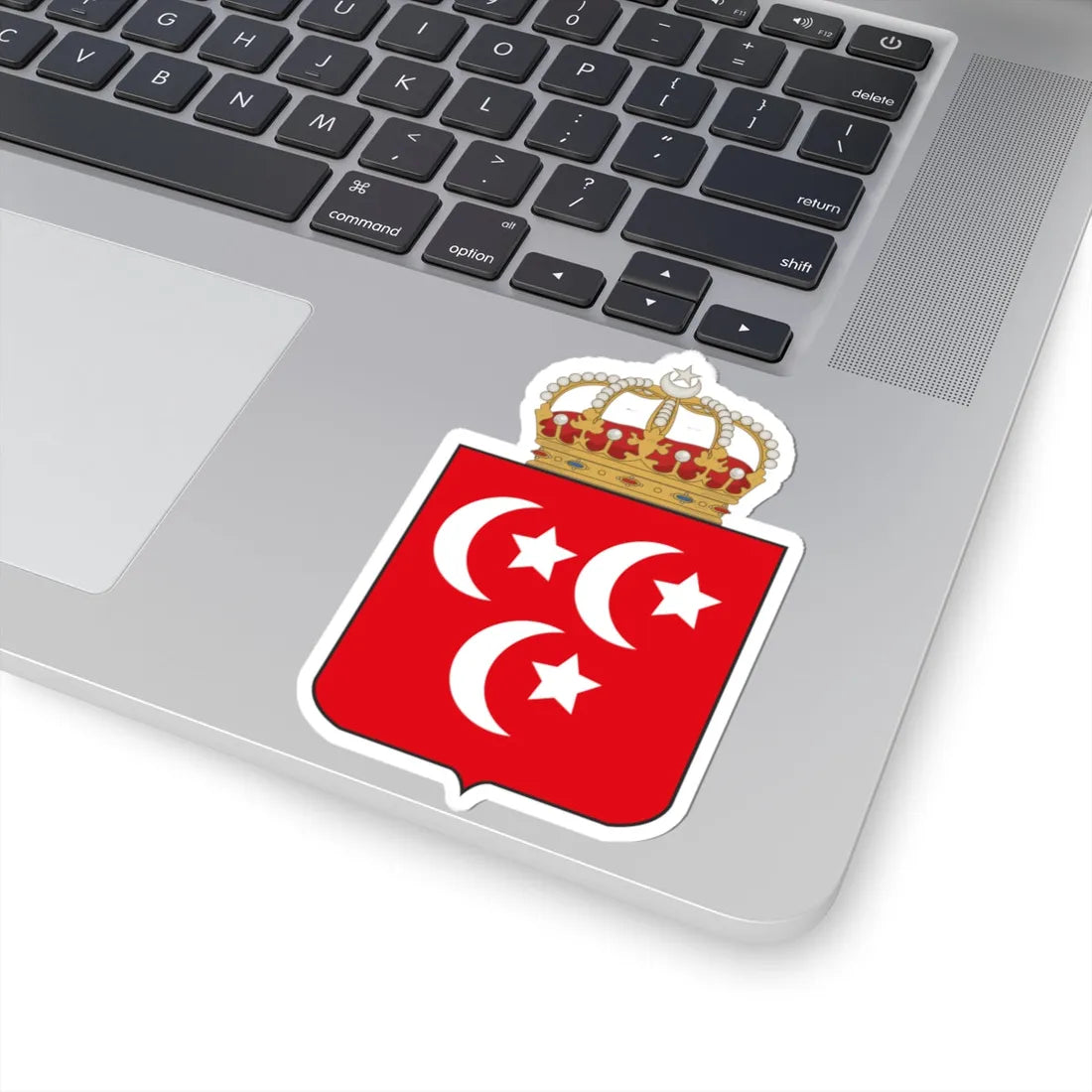 Coat of arms of the Khedive of Egypt (Algeria) (Coat of Arms) STICKER Vinyl Kiss-Cut Decal - The Sticker Space