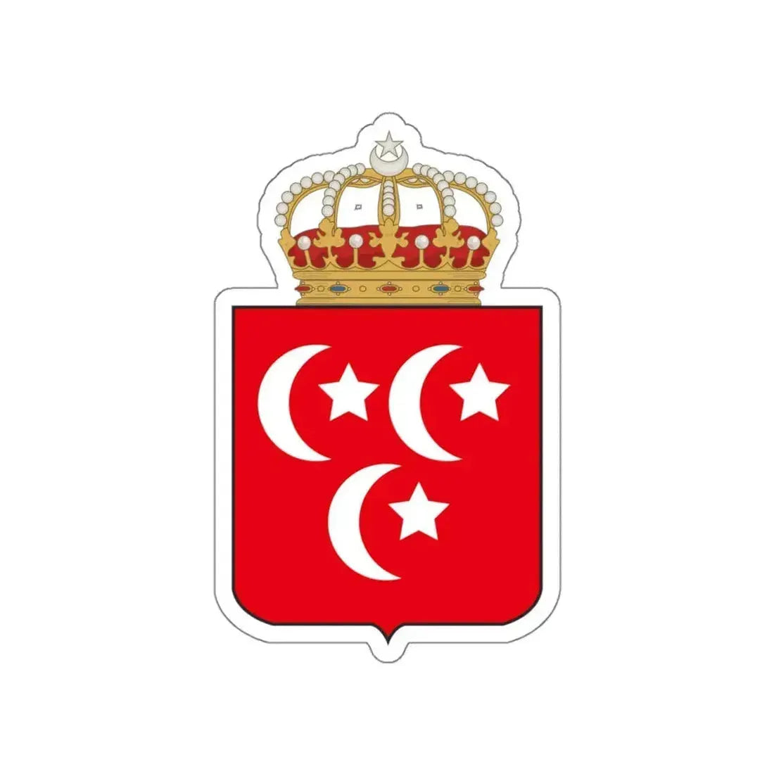 Coat of arms of the Khedive of Egypt STICKER Vinyl Die-Cut Decal 6 Inch - The Sticker Space