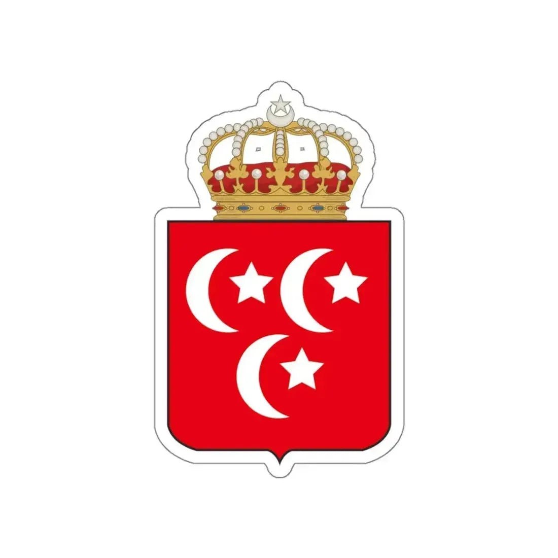 Coat of arms of the Khedive of Egypt STICKER Vinyl Die-Cut Decal - The Sticker Space