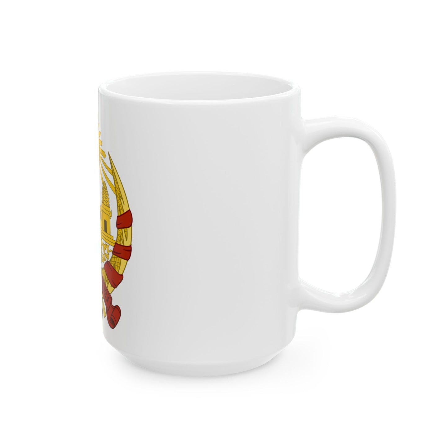 Coat of arms of the Khmer Republic - White Coffee Mug