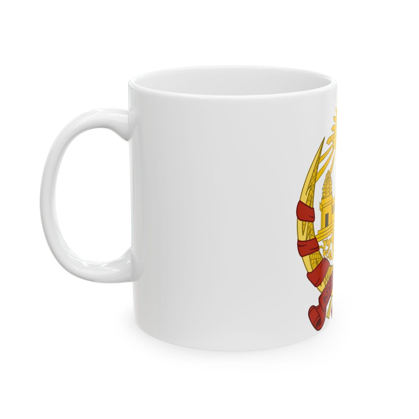 Coat of arms of the Khmer Republic - White Coffee Mug