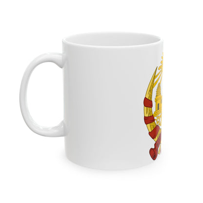 Coat of arms of the Khmer Republic - White Coffee Mug