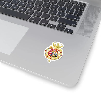 Coat of Arms of the King of Spain as Monarch of Milan 1580-1700 (Italy) (Coat of Arms) STICKER Vinyl Kiss-Cut Decal - The Sticker Space