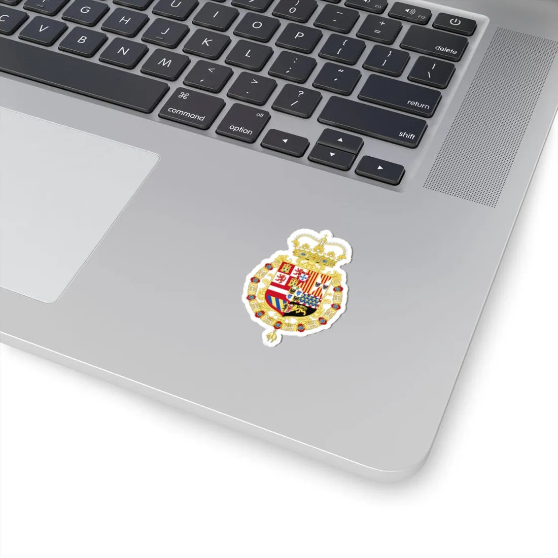 Coat of Arms of the King of Spain as Monarch of Milan 1580-1700 (Spain) (Coat of Arms) STICKER Vinyl Kiss-Cut Decal - The Sticker Space