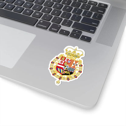 Coat of Arms of the King of Spain as Monarch of Milan 1580-1700 (Spain) (Coat of Arms) STICKER Vinyl Kiss-Cut Decal - The Sticker Space