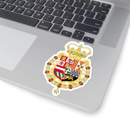 Coat of Arms of the King of Spain as Monarch of Milan 1580-1700 (Spain) (Coat of Arms) STICKER Vinyl Kiss-Cut Decal - The Sticker Space