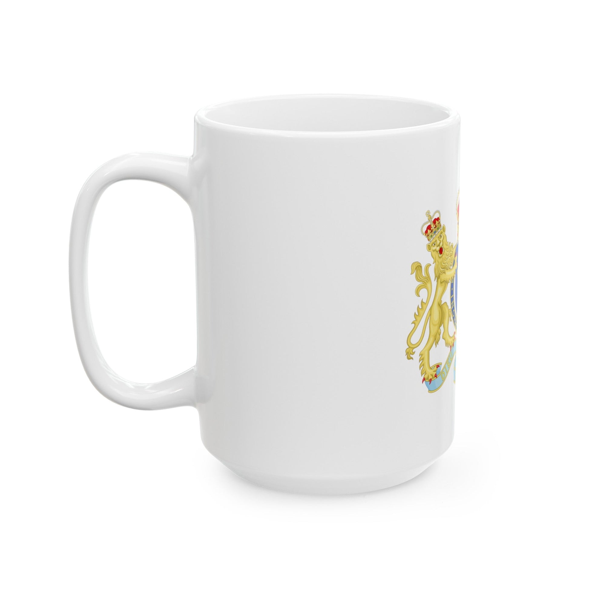 Coat of Arms of The Kingdom Ireland - White Coffee Mug-The Sticker Space