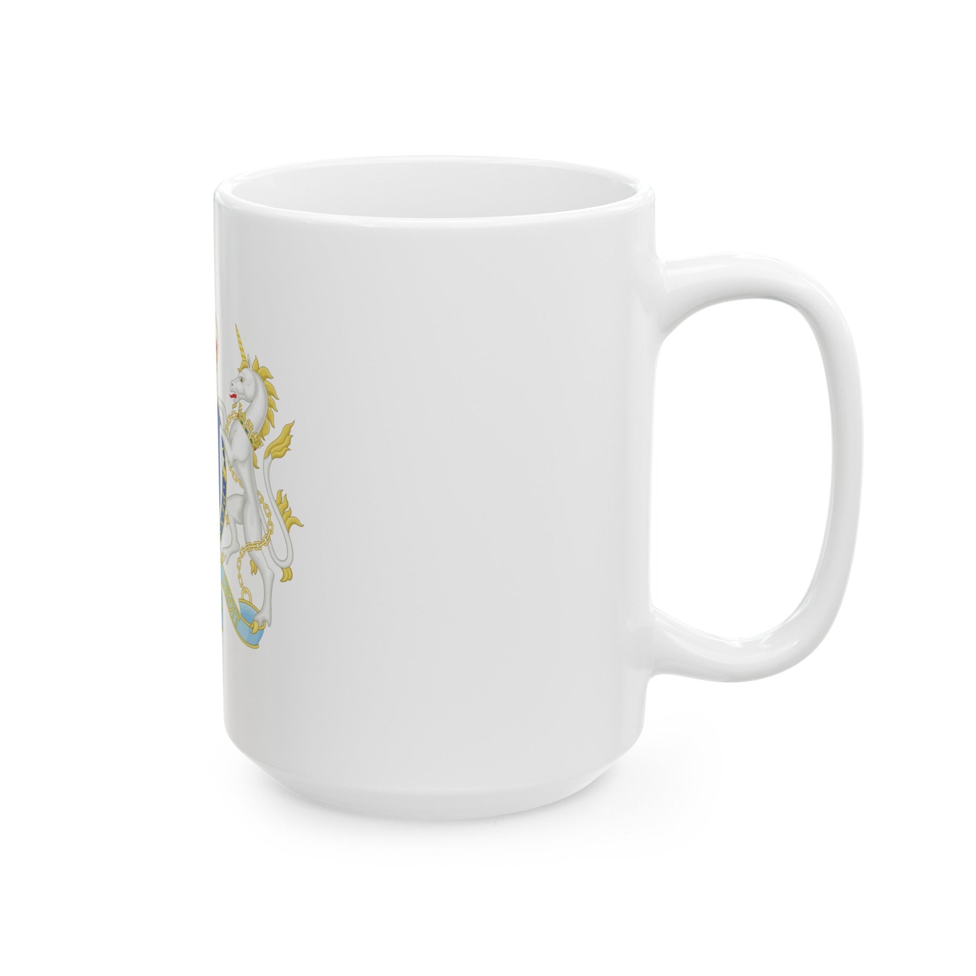 Coat of Arms of The Kingdom Ireland - White Coffee Mug-The Sticker Space