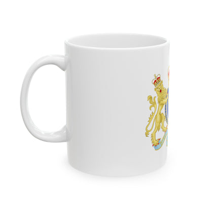 Coat of Arms of The Kingdom Ireland - White Coffee Mug-The Sticker Space