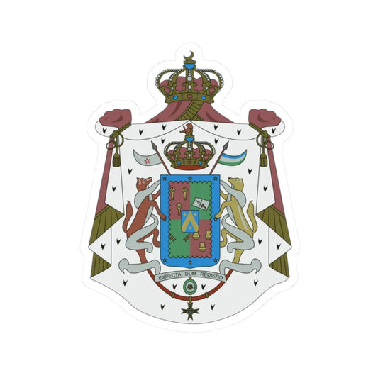 Coat of arms of the Kingdom of Araucanía and Patagonia (Argentina) (Coat of Arms) STICKER Vinyl Kiss-Cut Decal 2 Inch White - The Sticker Space