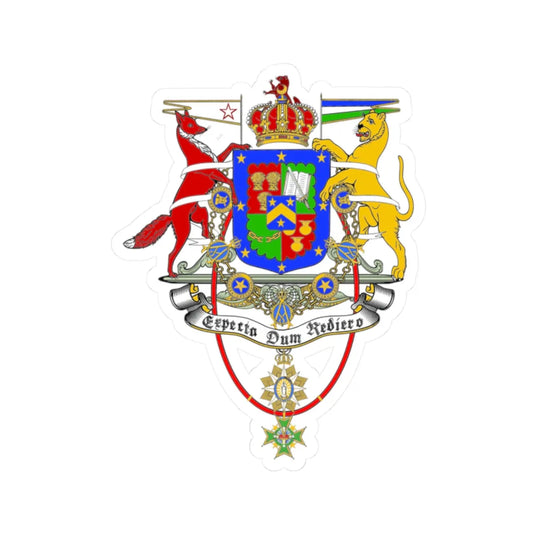 Coat of Arms of the Kingdom of Araucania and Patagonia (Argentina) (Coat of Arms) STICKER Vinyl Kiss-Cut Decal 2 Inch White - The Sticker Space