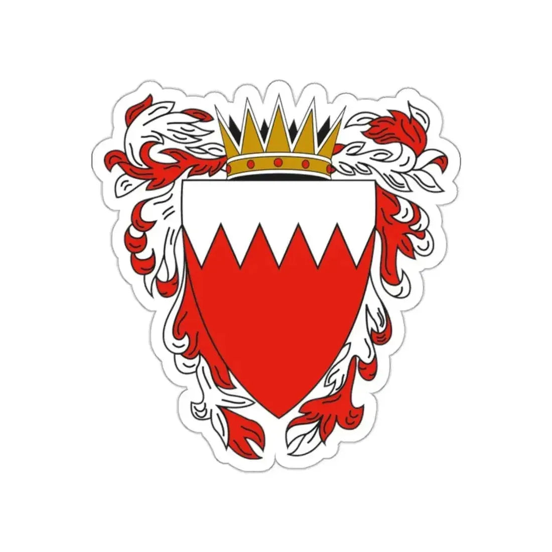 Coat of Arms of The Kingdom of Bahrain STICKER Vinyl Die-Cut Decal - The Sticker Space