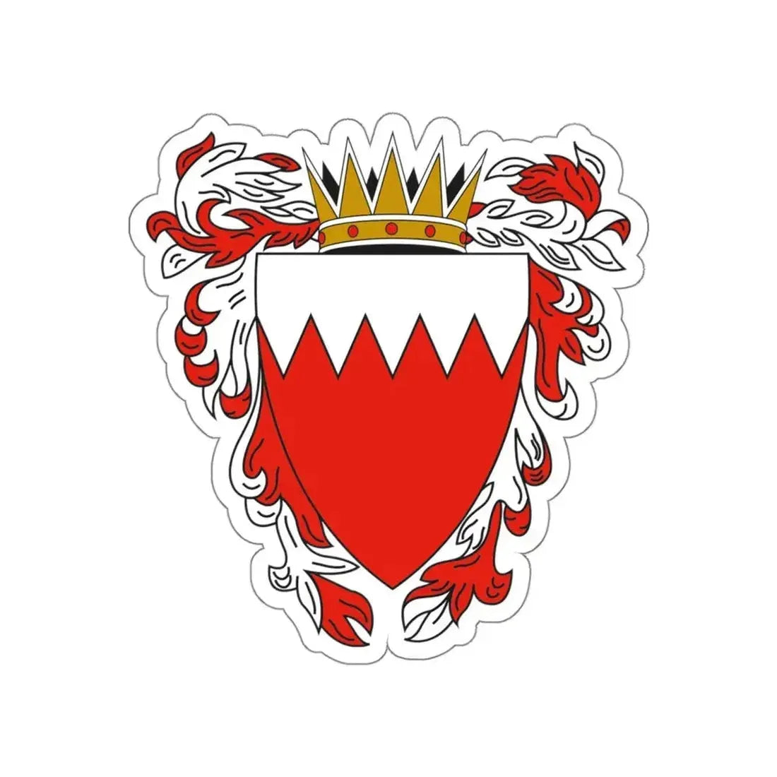 Coat of Arms of The Kingdom of Bahrain STICKER Vinyl Die-Cut Decal - The Sticker Space