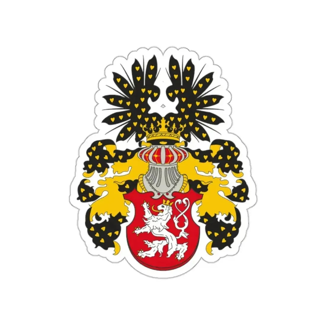 Coat of arms of the Kingdom of Bohemia STICKER Vinyl Die-Cut Decal - The Sticker Space