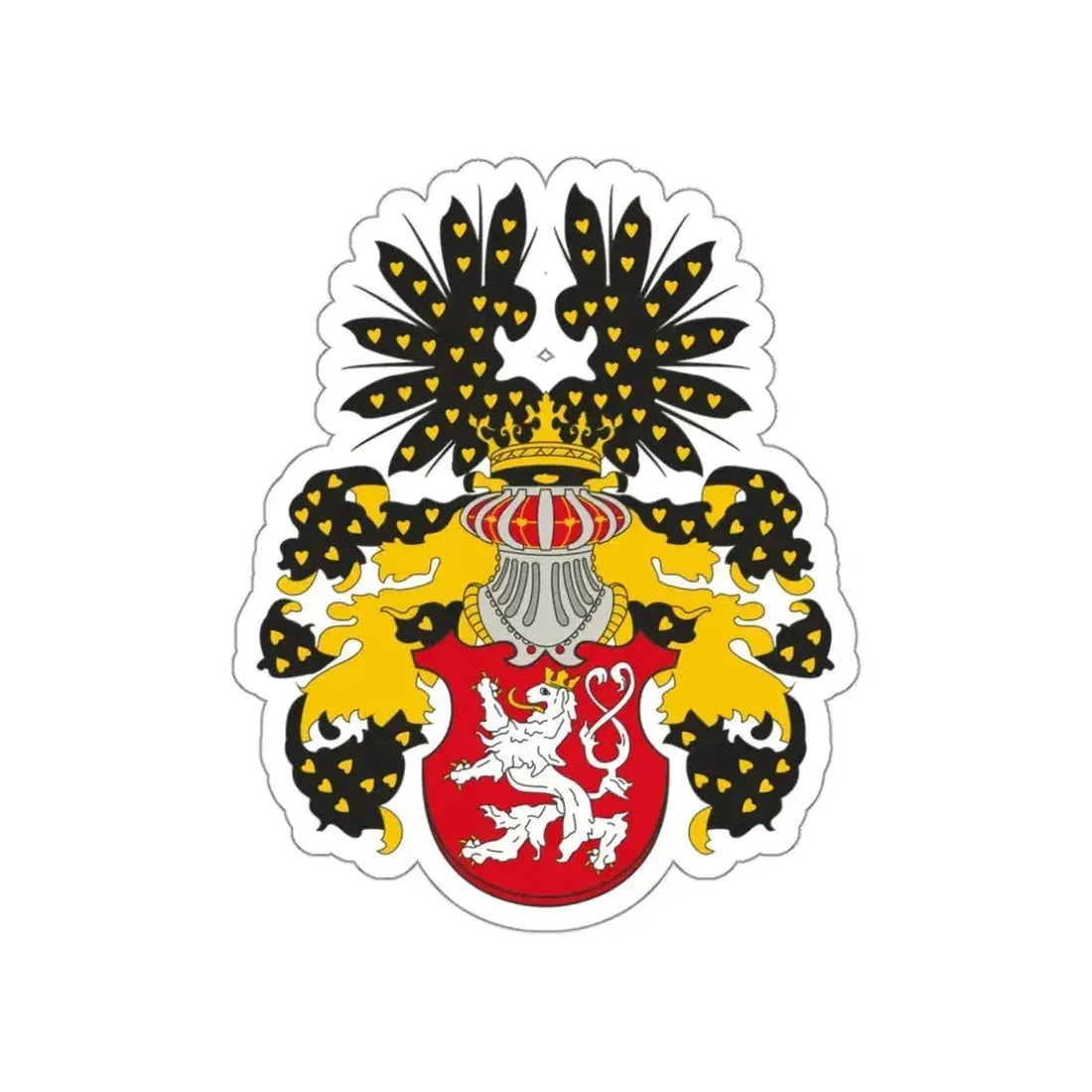 Coat of arms of the Kingdom of Bohemia STICKER Vinyl Die-Cut Decal - The Sticker Space