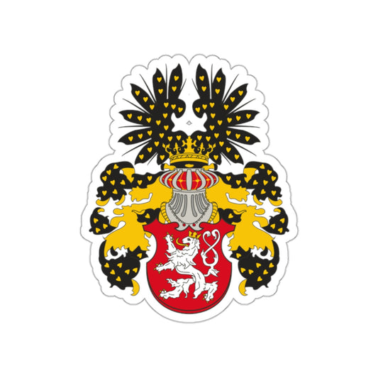 Coat of arms of the Kingdom of Bohemia STICKER Vinyl Die-Cut Decal-White-The Sticker Space