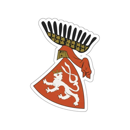 Coat of arms of the Kingdom of Bohemia (Wenceslaus II of Bohemia) STICKER Vinyl Die-Cut Decal 4 Inch - The Sticker Space