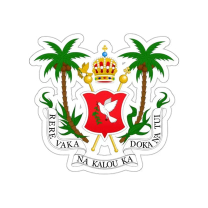 Coat of arms of the Kingdom of Fiji (1871-1874) STICKER Vinyl Die-Cut Decal - The Sticker Space