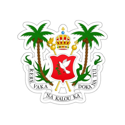 Coat of arms of the Kingdom of Fiji (1871-1874) STICKER Vinyl Die-Cut Decal - The Sticker Space