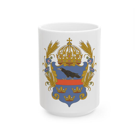 Coat of arms of the Kingdom of Galicia and Lodomeria - White Coffee Mug-15oz-The Sticker Space