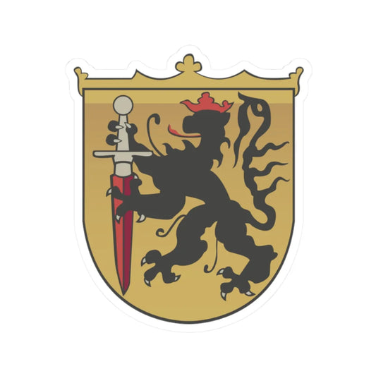 Coat of arms of the Kingdom of Georgia (Georgia) (Coat of Arms) STICKER Vinyl Kiss-Cut Decal 2 Inch White - The Sticker Space