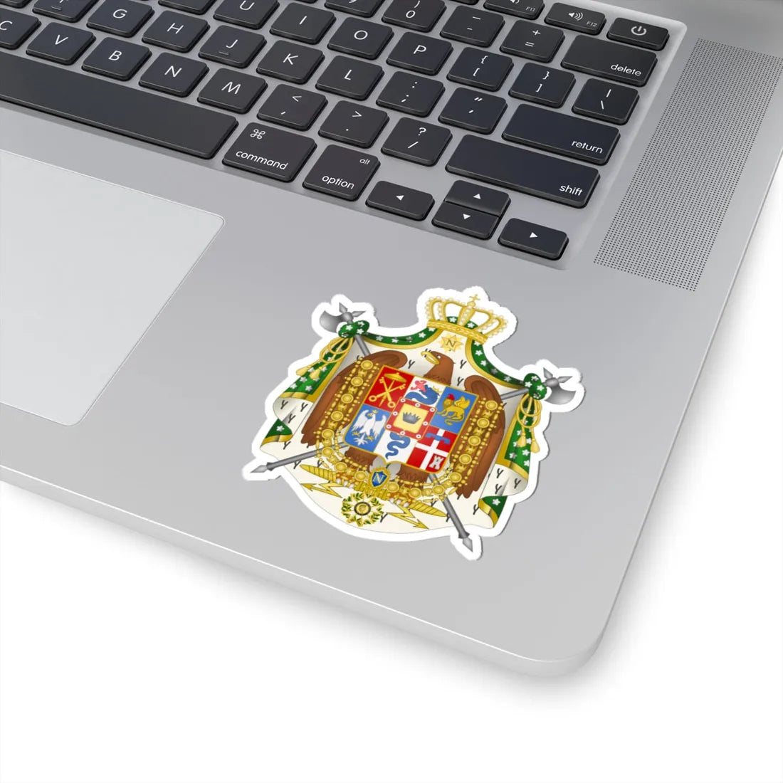 Coat of Arms of the Kingdom of Italy 1805-1814 (Italy) (Coat of Arms) STICKER Vinyl Kiss-Cut Decal - The Sticker Space