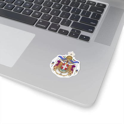 Coat of arms of the Kingdom of Italy 1870 (Italy) (Coat of Arms) STICKER Vinyl Kiss-Cut Decal - The Sticker Space