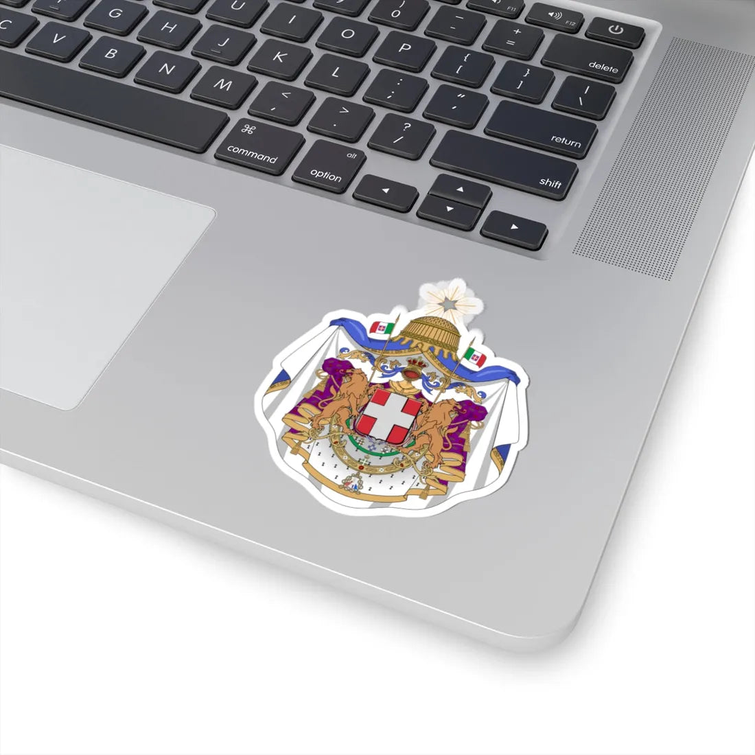 Coat of arms of the Kingdom of Italy 1870 (Italy) (Coat of Arms) STICKER Vinyl Kiss-Cut Decal - The Sticker Space