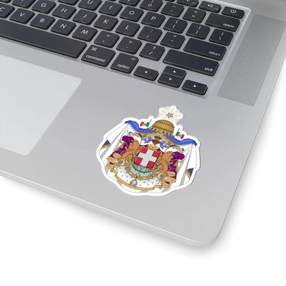 Coat of arms of the Kingdom of Italy 1870 (Italy) (Coat of Arms) STICKER Vinyl Kiss-Cut Decal - The Sticker Space