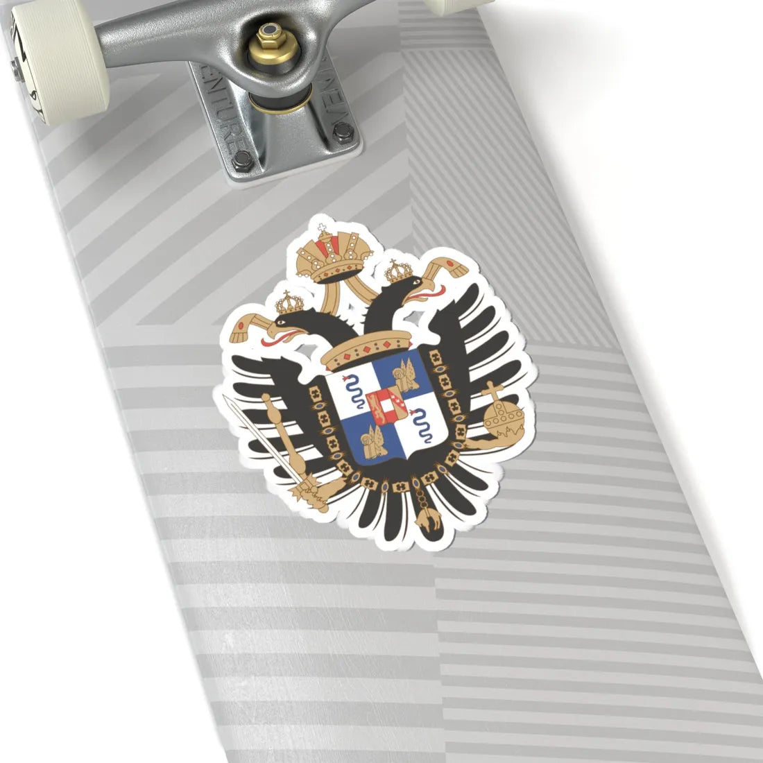 Coat of arms of the Kingdom of LombardyVenetia (Italy) (Coat of Arms) STICKER Vinyl Kiss-Cut Decal - The Sticker Space