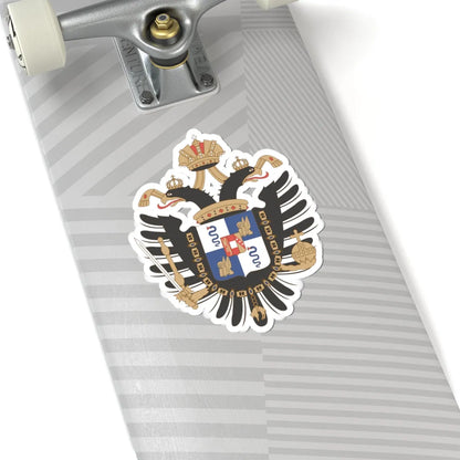 Coat of arms of the Kingdom of LombardyVenetia (Italy) (Coat of Arms) STICKER Vinyl Kiss-Cut Decal - The Sticker Space