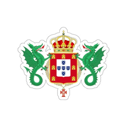 Coat of Arms of the Kingdom of Portugal 1640-1910 STICKER Vinyl Die-Cut Decal 2 Inch - The Sticker Space